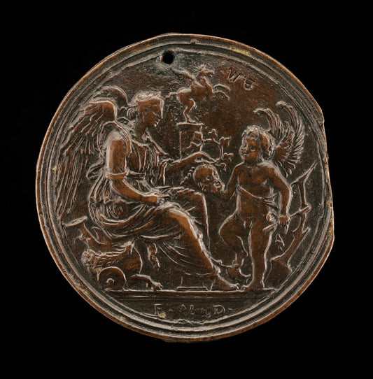 An Allegorical Scene (Fame & Eros) by Andrea Briosco, called Riccio (Paduan, 1470 - 1532), 16X12"(A3)Poster Print