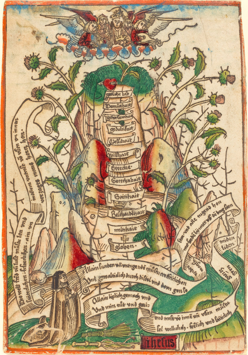 c. 1490 by German 15th Century (The Way of Salvation), 16X12"(A3)Poster Print