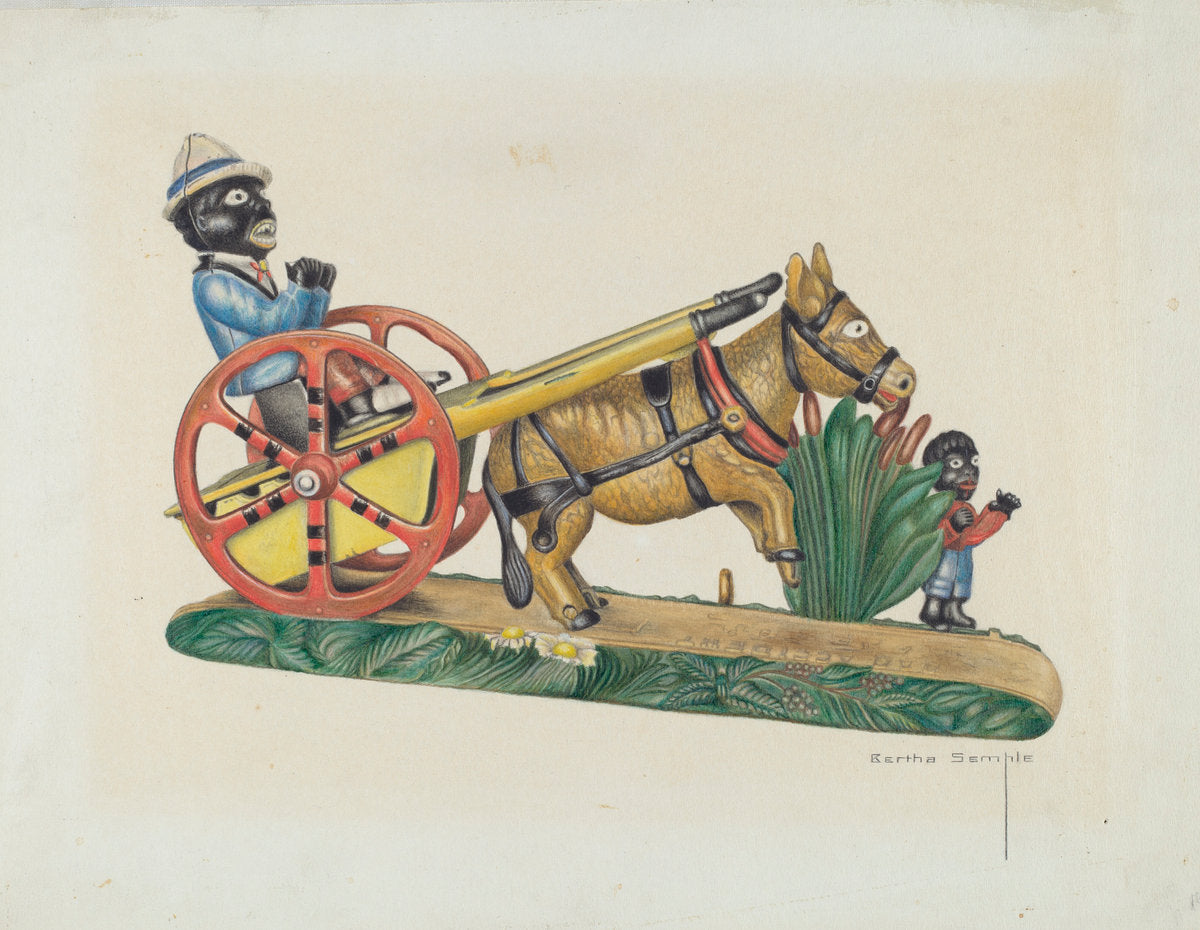 Cast Iron Toy Bank by Bertha Semple (American, active c. 1935), 16X12"(A3)Poster Print