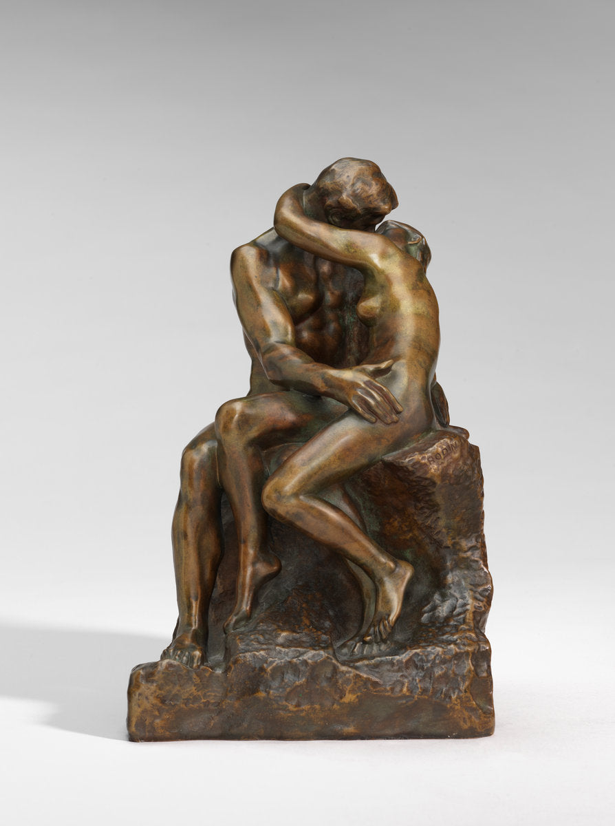 The Kiss (Le Baiser) by Auguste Rodin (French, 1840 - 1917), 16X12"(A3)Poster Print