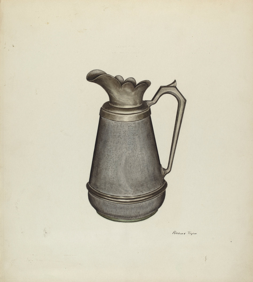 Enamel Pitcher by Richard Taylor (American, active c. 1935), 16X12"(A3)Poster Print
