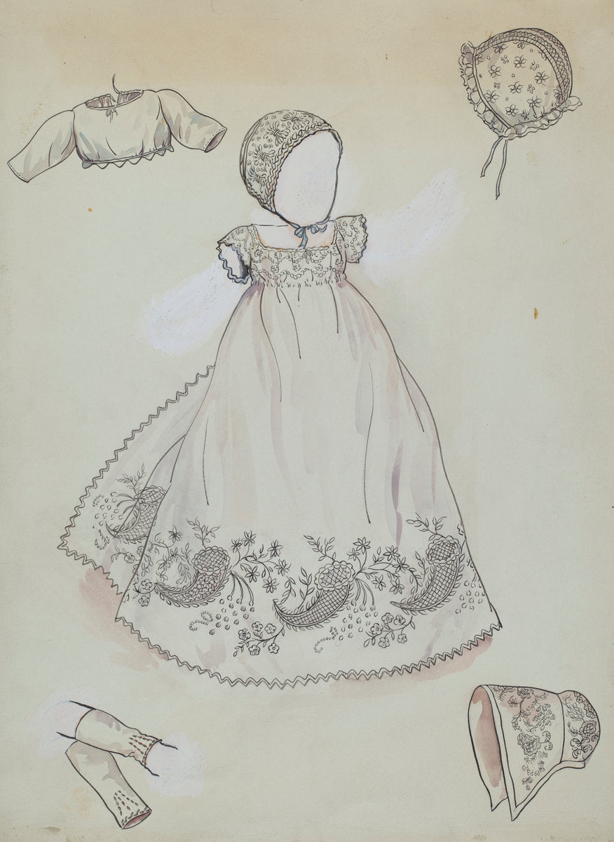 Baby Costume by Lillian Causey (American, active c. 1935), 16X12"(A3)Poster Print
