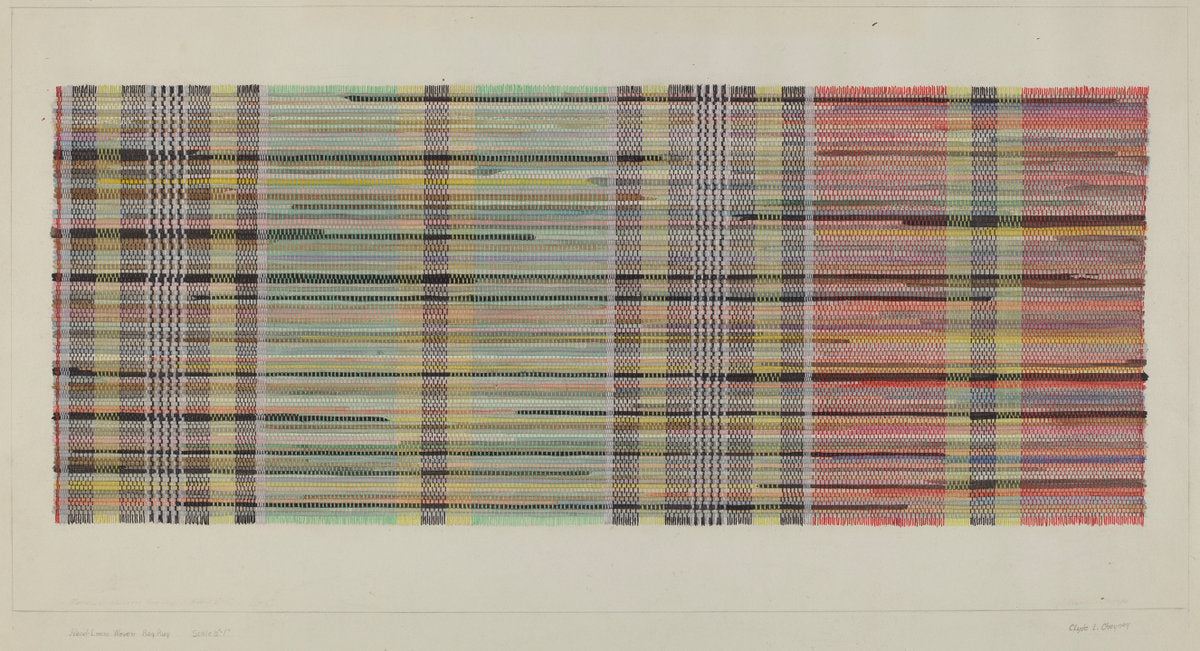 Rag Carpet by Clyde L. Cheney (American, active c. 1935), 16X12"(A3)Poster Print