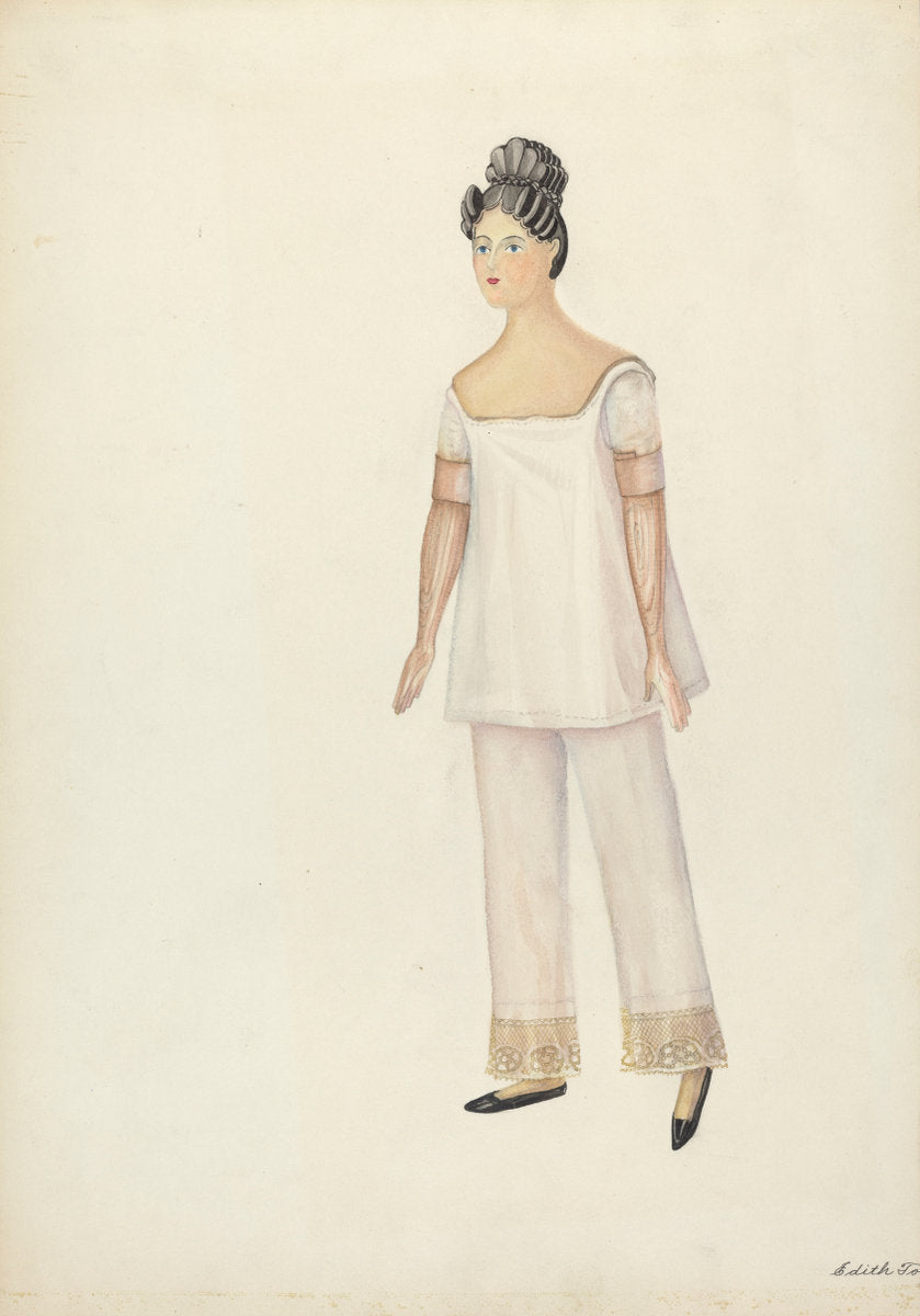 Doll: "Lydia Sherman" by Edith Towner (American, active c. 1935), 16X12"(A3)Poster Print