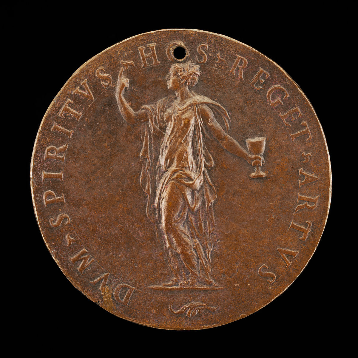mid 16th century by Milanese 16th Century (Faith Pointing to Heaven [reverse]), 16X12"(A3)Poster Print