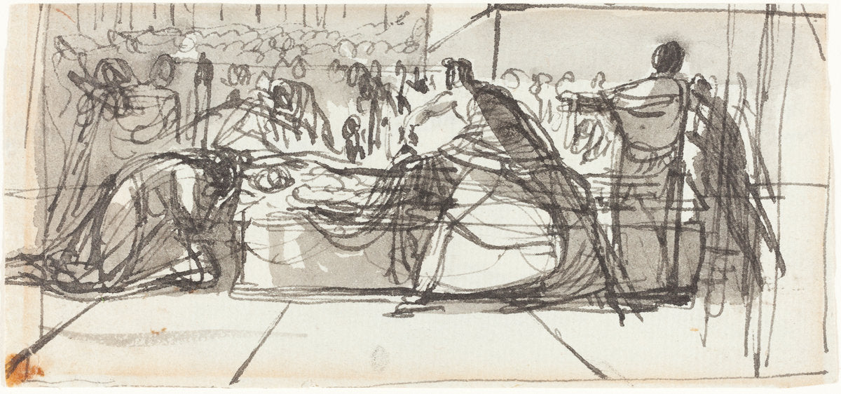 The Laying Out of Christ by Sir George Hayter (British, 1792 - 1871), 16X12"(A3)Poster Print