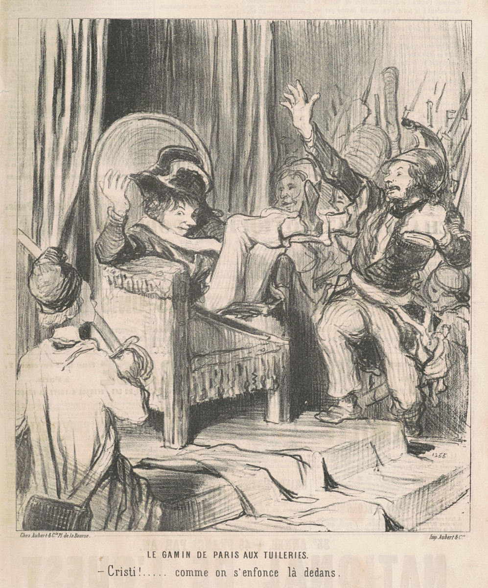Le Gamin de Paris aux Tuileries by Honoré Daumier (French, 1808 - 1879), 16X12"(A3)Poster Print