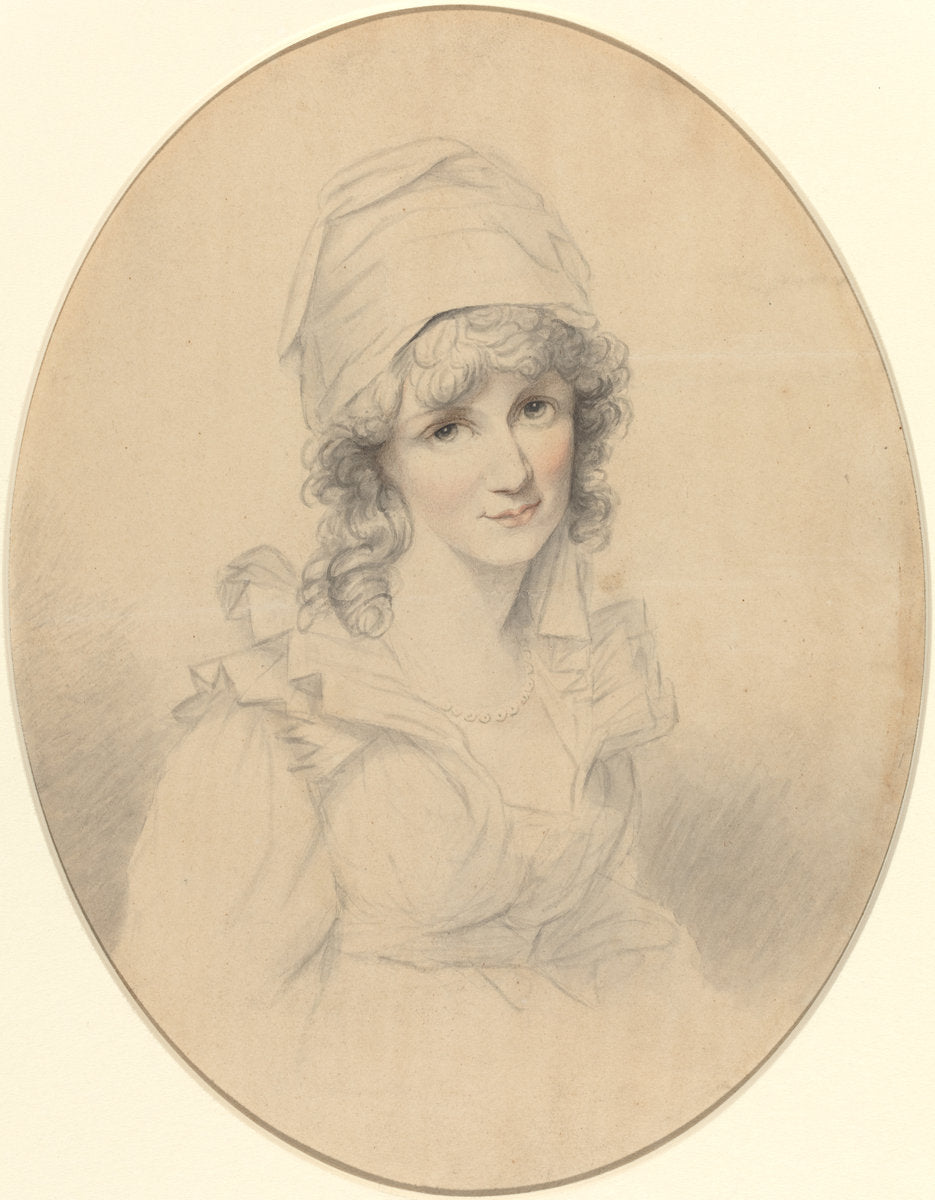 Portrait of a Woman by Richard Cosway (British, 1740/1742 - 1821), 16X12"(A3)Poster Print