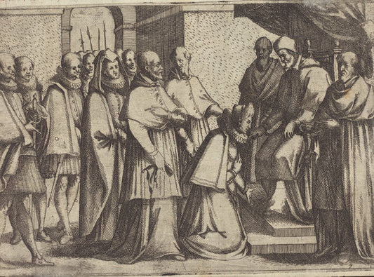 Papal Audience [verso] by Jacques Callot (French, 1592 - 1635), 16X12"(A3)Poster Print