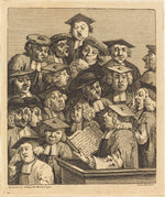 Scholars at a Lecture by William Hogarth (English, 1697 - 1764), 16X12"(A3)Poster Print