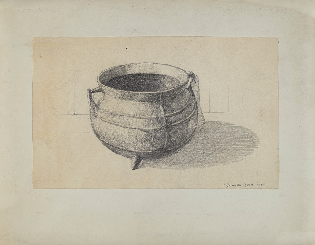 Iron Pot by J. Howard Iams (American, active c. 1935), 16X12"(A3)Poster Print