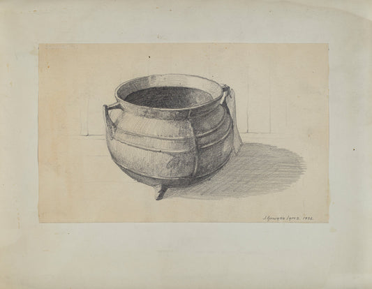 Iron Pot by J. Howard Iams (American, active c. 1935), 16X12"(A3)Poster Print