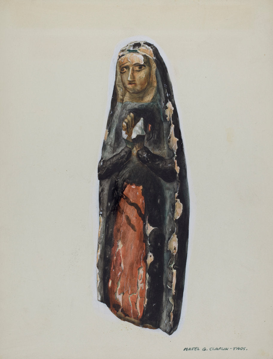 Bulto (Virgin) by Majel G. Claflin (American, active c. 1935), 16X12"(A3)Poster Print