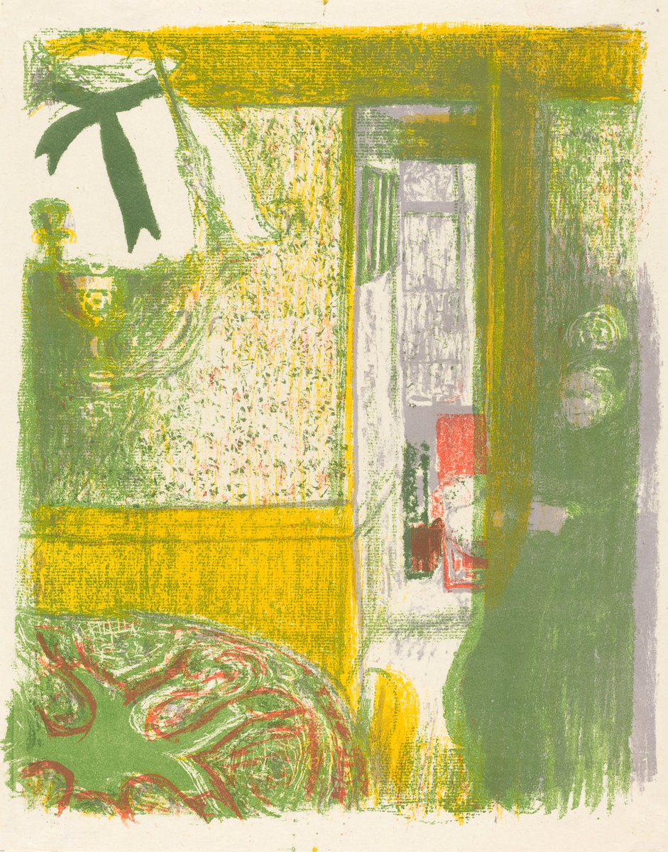 Interior with Hanging Lamp (Interieur a la suspension) by Edouard Vuillard (French, 1868 - 1940), 16X12"(A3)Poster Print