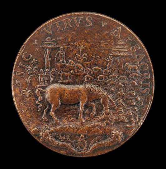 mid 16th century by Italian 16th Century (Unicorn in a Landscape [reverse]), 16X12"(A3)Poster Print