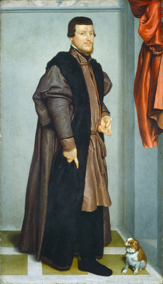 Gian Federico Madruzzo by Giovanni Battista Moroni (Italian, c. 1525 - 1578), 16X12"(A3)Poster Print