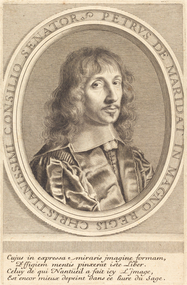 Pierre de Maridat by Robert Nanteuil (French, 1623 - 1678), 16X12"(A3)Poster Print