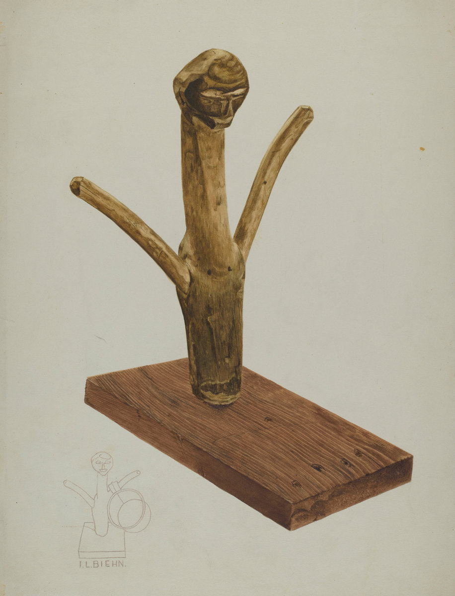 Cup Holder by Irving L. Biehn (American, active c. 1935), 16X12"(A3)Poster Print