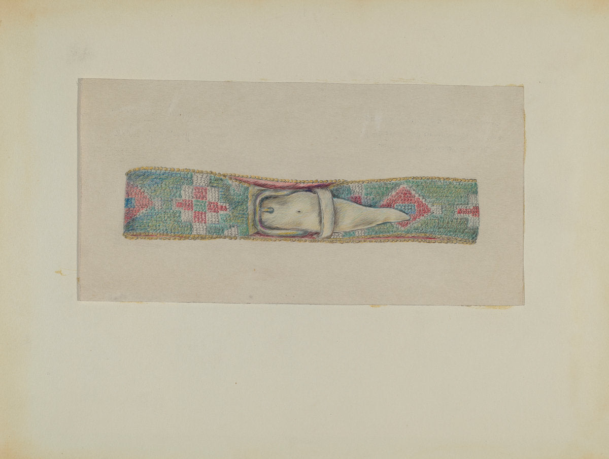 Belt by Mary Berner (American, active c. 1935), 16X12"(A3)Poster Print