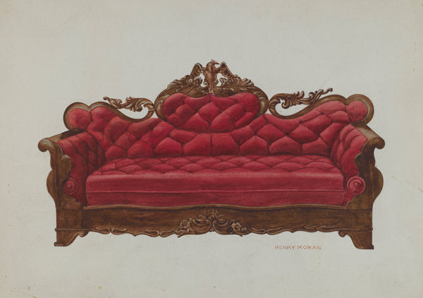 Settee (Eagle) by Henry Moran (American, active c. 1935), 16X12"(A3)Poster Print