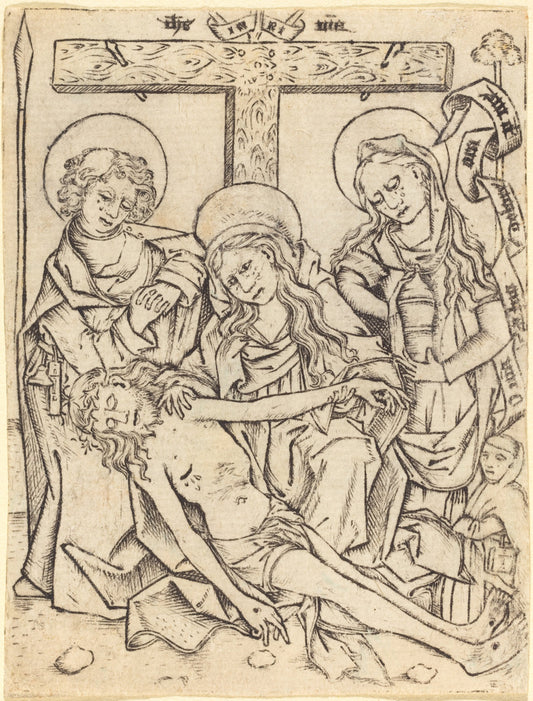 c. 1470/1480 by German or Netherlandish 15th Century (The Lamentation), 16X12"(A3)Poster Print