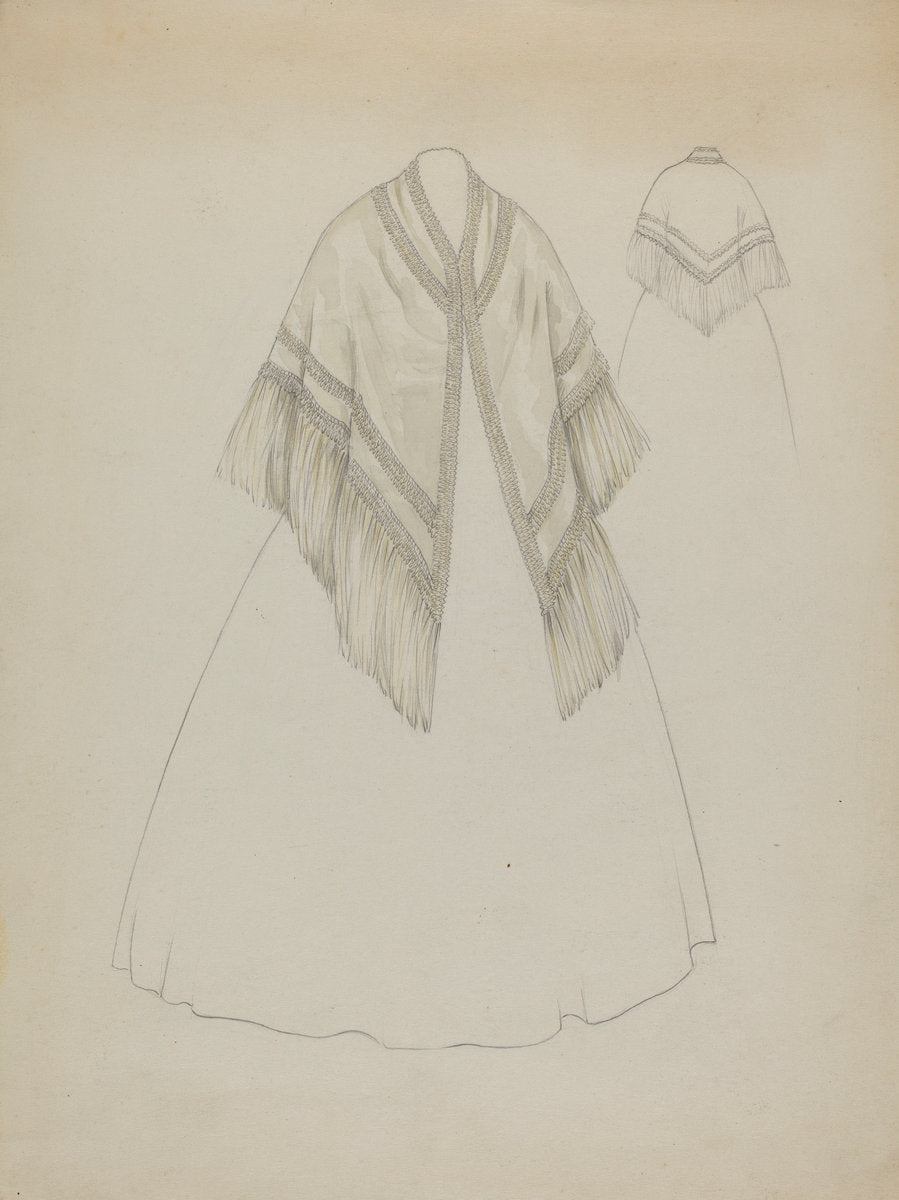 Shaker Shawl by Jessie M. Benge (American, active c. 1935), 16X12"(A3)Poster Print