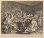A Rake's Progress: pl.3 by William Hogarth (English, 1697 - 1764), 16X12"(A3)Poster Print