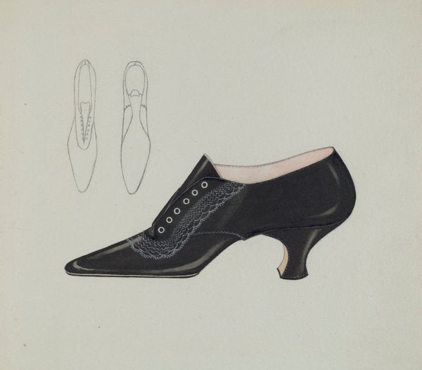 Woman's Shoe by Carl Schutz (American), 16X12"(A3)Poster Print