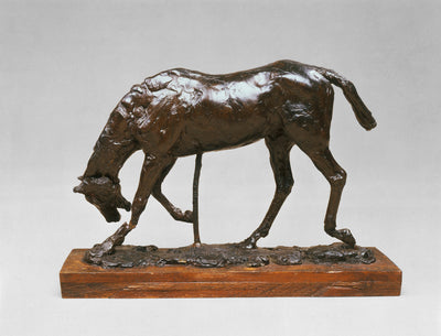 Horse with Head Lowered by Edgar Degas (French, 1834 - 1917), 16X12"(A3)Poster Print