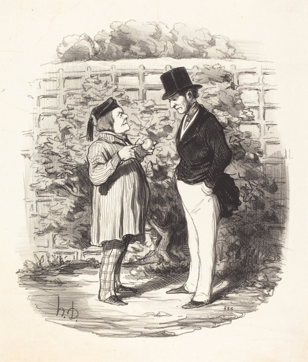 Monsieur voila vingt ans que je poursuis l'union de... by Honoré Daumier (French, 1808 - 1879), 16X12"(A3)Poster Print