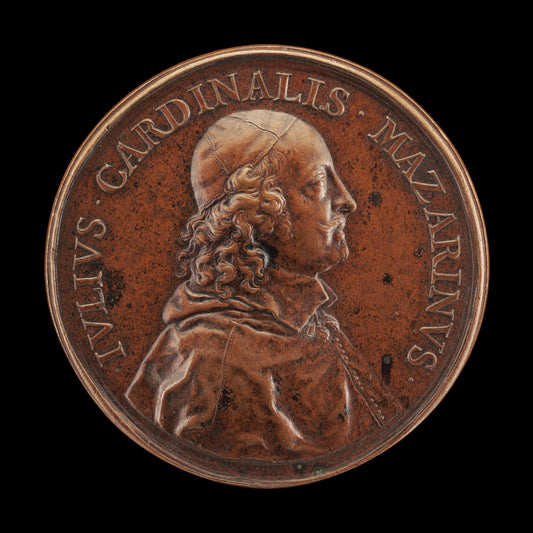 Cardinal Jules Mazarin, 1602-1661, Prime Minister of France 1643 [obverse] by Jean Warin (Flemish, 1607 - 1672), 16X12"(A3)Poster Print
