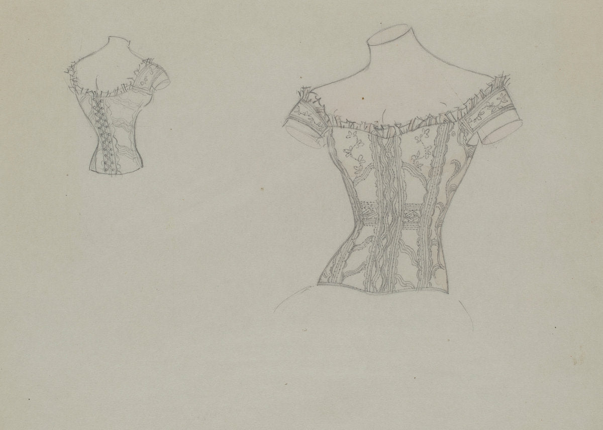 Corset by Sylvia De Zon (American, active c. 1935), 16X12"(A3)Poster Print
