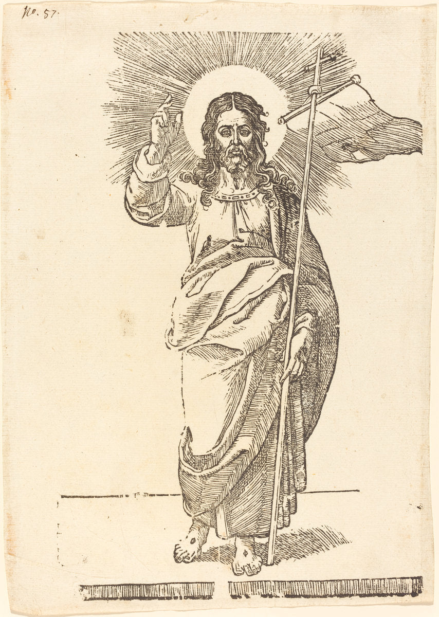 Christ by Jacques Stella (French, 1596 - 1657), 16X12"(A3)Poster Print