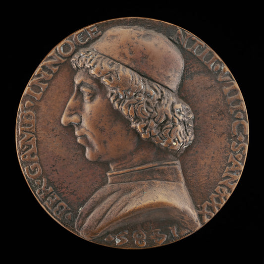 Bernardino Gamberia, 1455-1507, Private Chamberlain of Innocent VIII [obverse] by Niccolò Fiorentino (Italian, 1430 - 1514), 16X12"(A3)Poster Print
