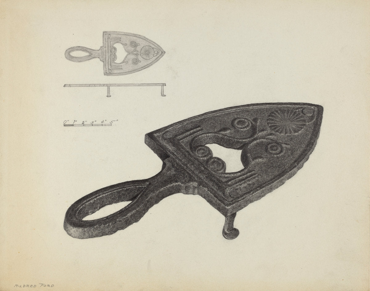Flat Iron Holder by Mildred Ford (American, active c. 1935), 16X12"(A3)Poster Print