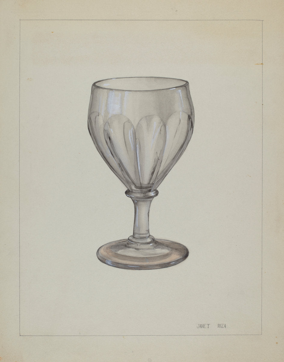 Goblet by Janet Riza (American, active c. 1935), 16X12"(A3)Poster Print
