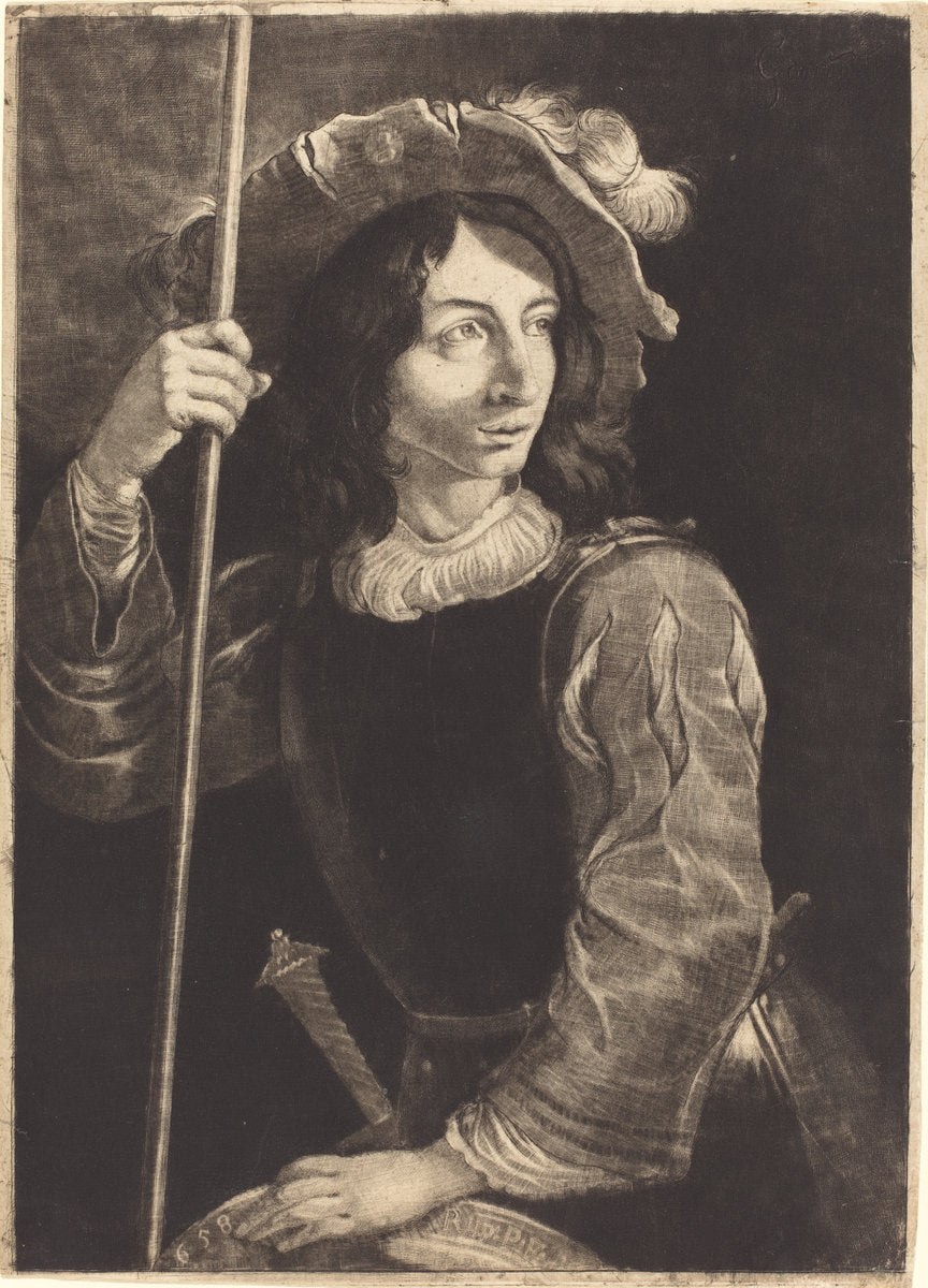 The Standard Bearer by Prince Rupert of the Pfalz (German, 1619 - 1682), 16X12"(A3)Poster Print