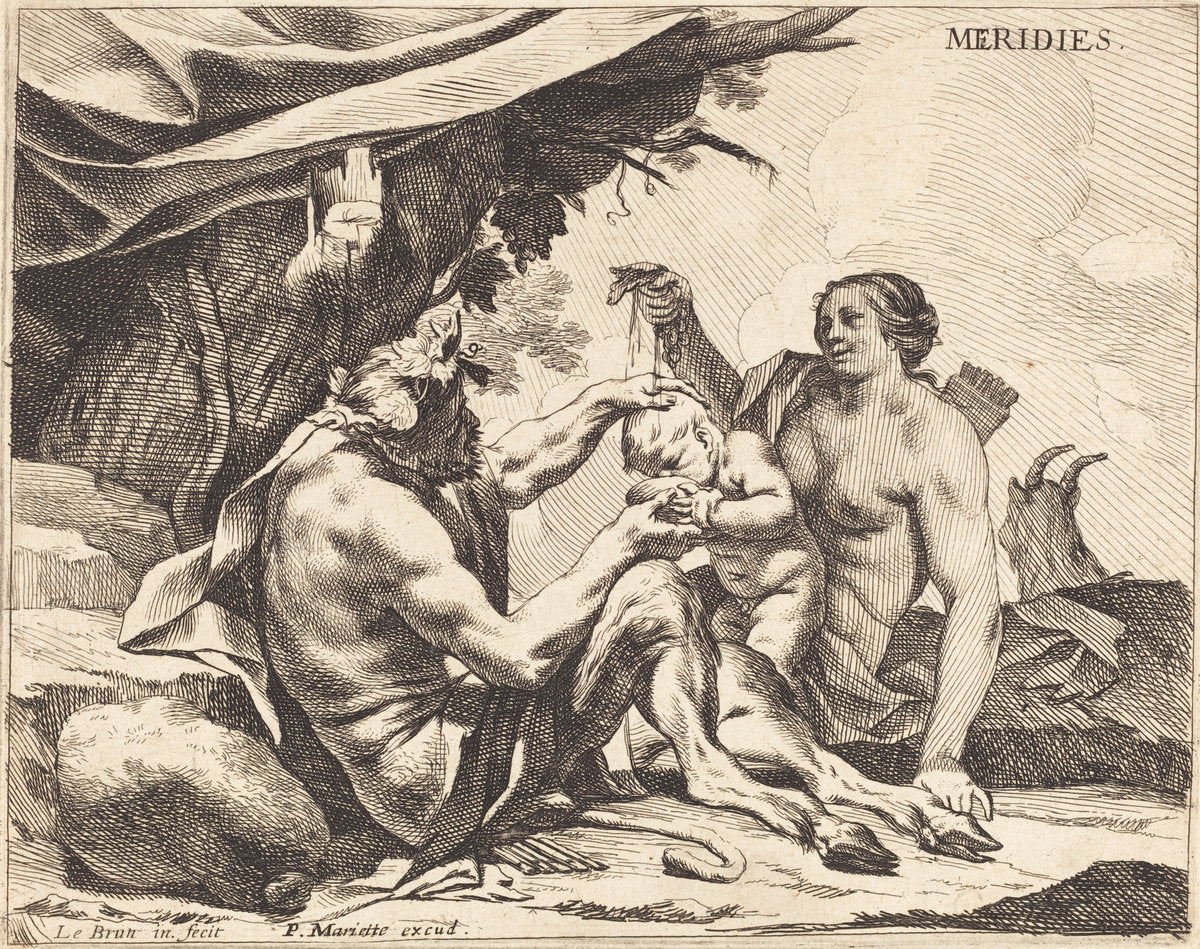 Meridies (Noon) by Charles Le Brun (French, 1619 - 1690), 16X12"(A3)Poster Print