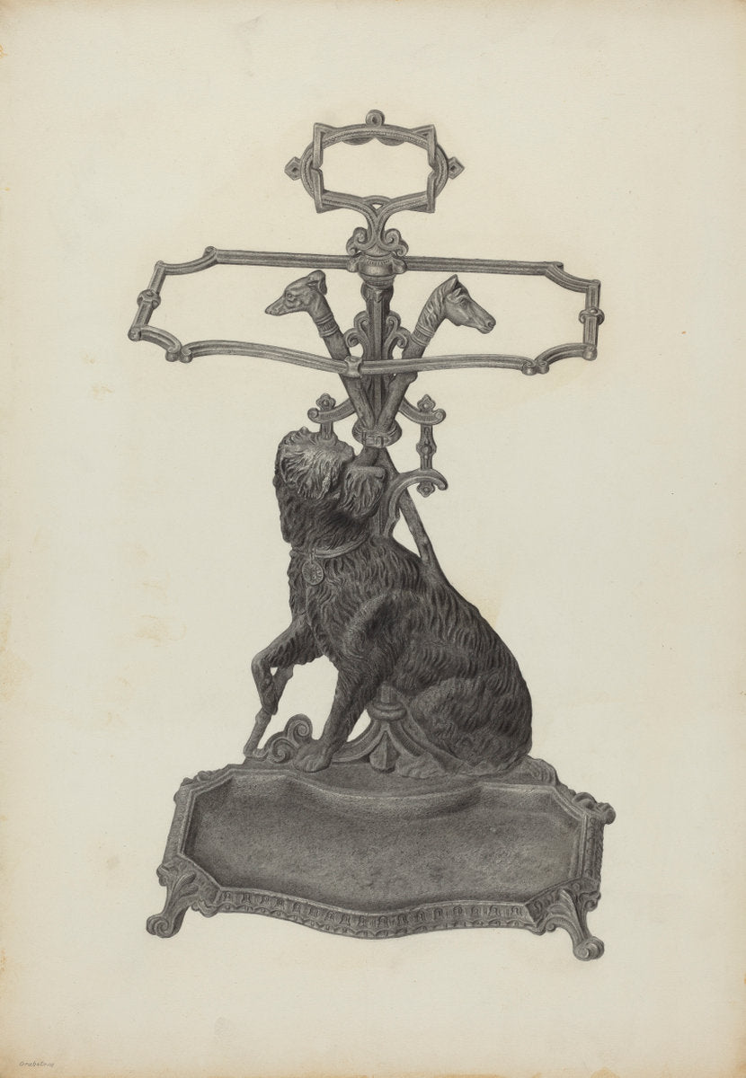 Umbrella Stand by Milton Grubstein (American, active c. 1935), 16X12"(A3)Poster Print