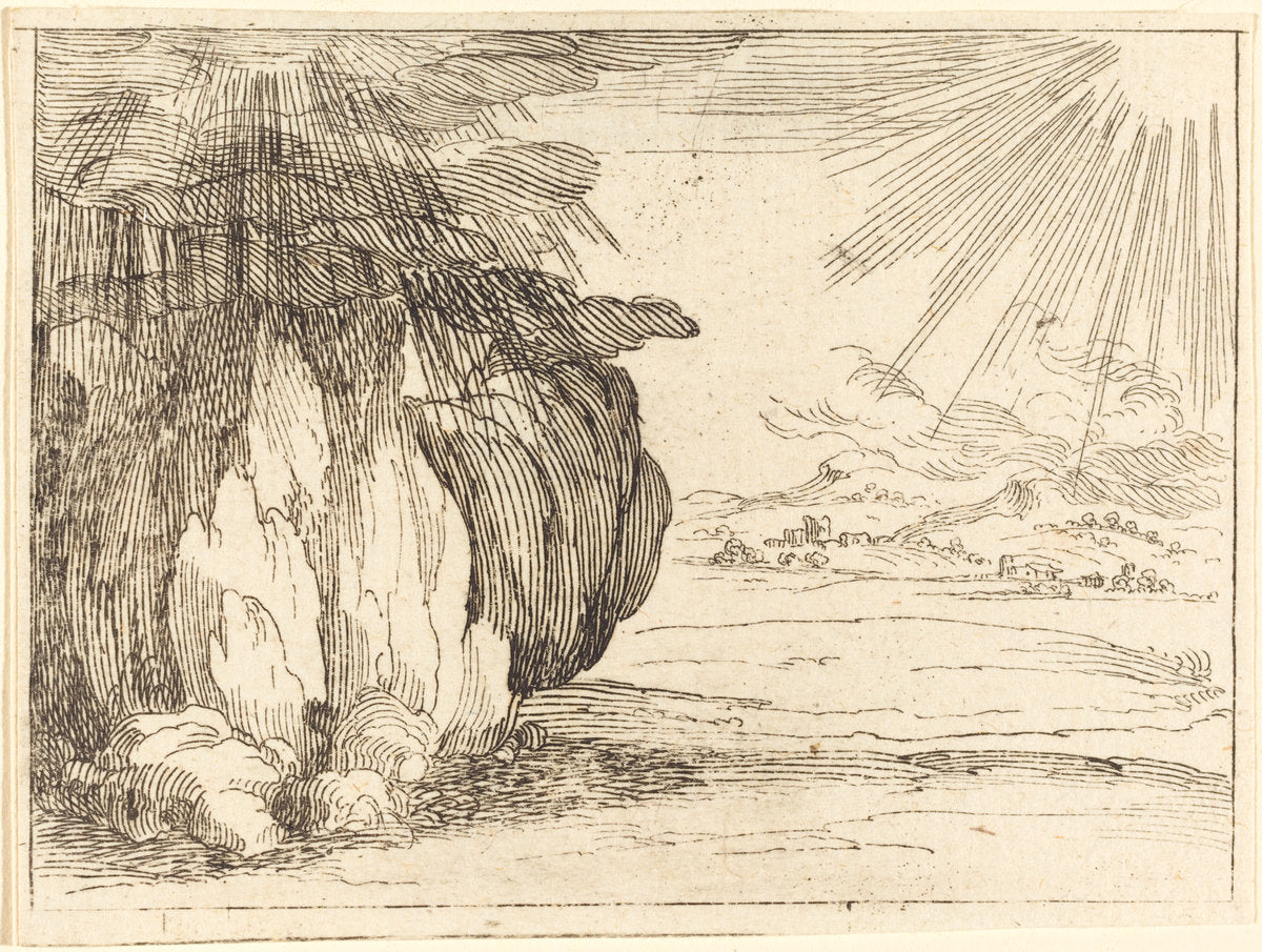 Sun and Rain by Jacques Callot (French, 1592 - 1635), 16X12"(A3)Poster Print