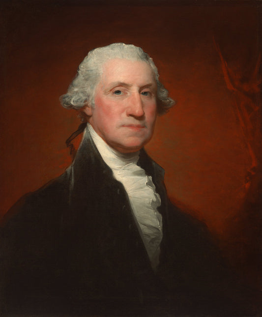 George Washington (Vaughan-Sinclair portrait) by Gilbert Stuart (American, 1755 - 1828), 16X12"(A3)Poster Print