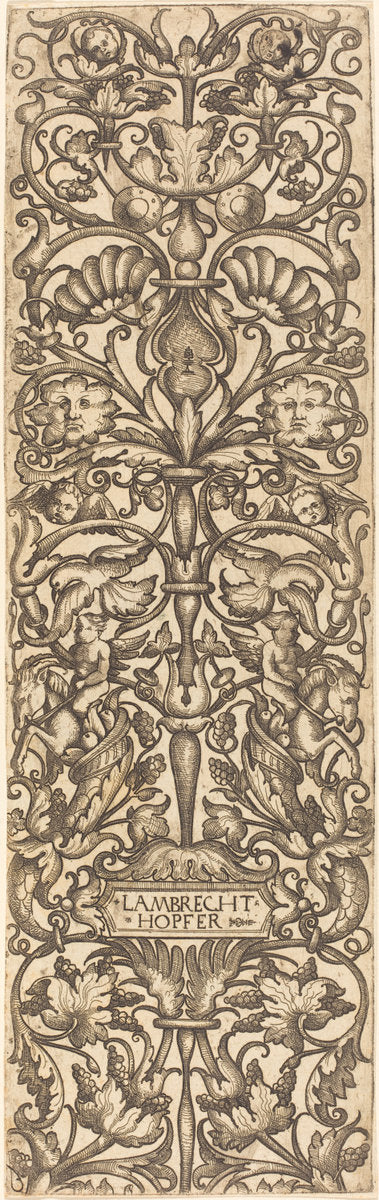 Ascending Ornament by Lambert Hopfer (German, active first half 16th century), 16X12"(A3)Poster Print