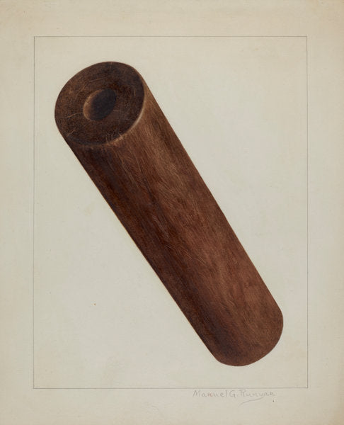 Printing Press Roller by Manuel G. Runyan (American, active c. 1935), 16X12"(A3)Poster Print