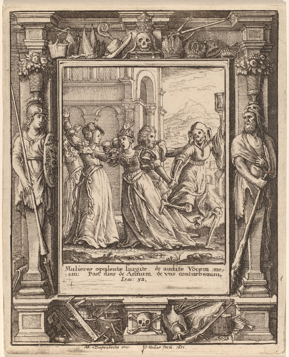 Queen by Wenceslaus Hollar after Hans Holbein the Younger after Abraham van Diepenbeeck (Bohemian, 1607 - 1677), 16X12"(A3)Poster Print