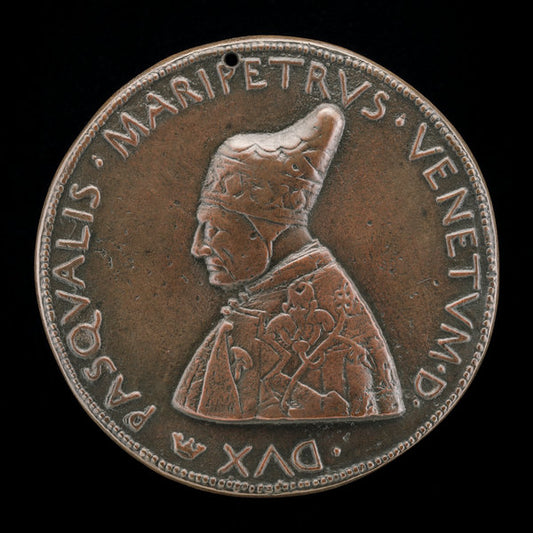 Pasquale Malipiero, 1385-1462, Doge of Venice 1457 [obverse] by Pietro da Fano (Italian, active 1452/1464), 16X12"(A3)Poster Print