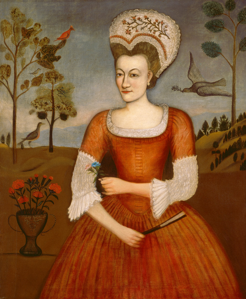 Catharine Hendrickson by Attributed to Daniel Hendrickson (American, 1723 - 1788), 16X12"(A3)Poster Print