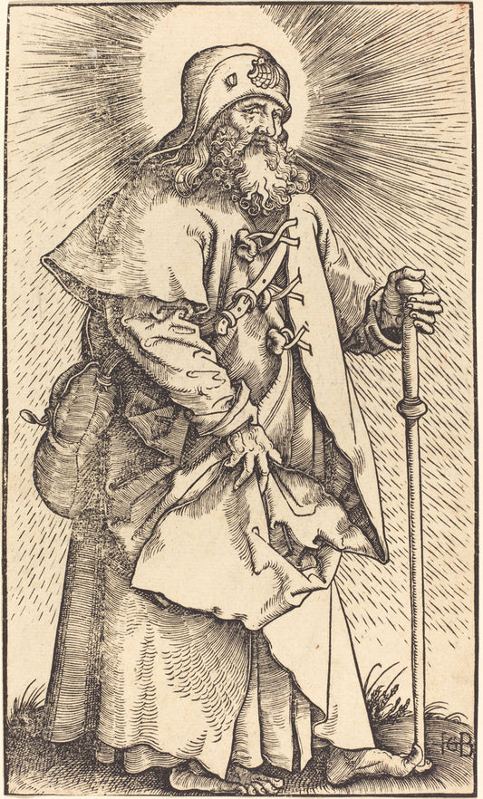 Saint James the Great by Hans Baldung Grien (German, 1484/1485 - 1545), 16X12"(A3)Poster Print