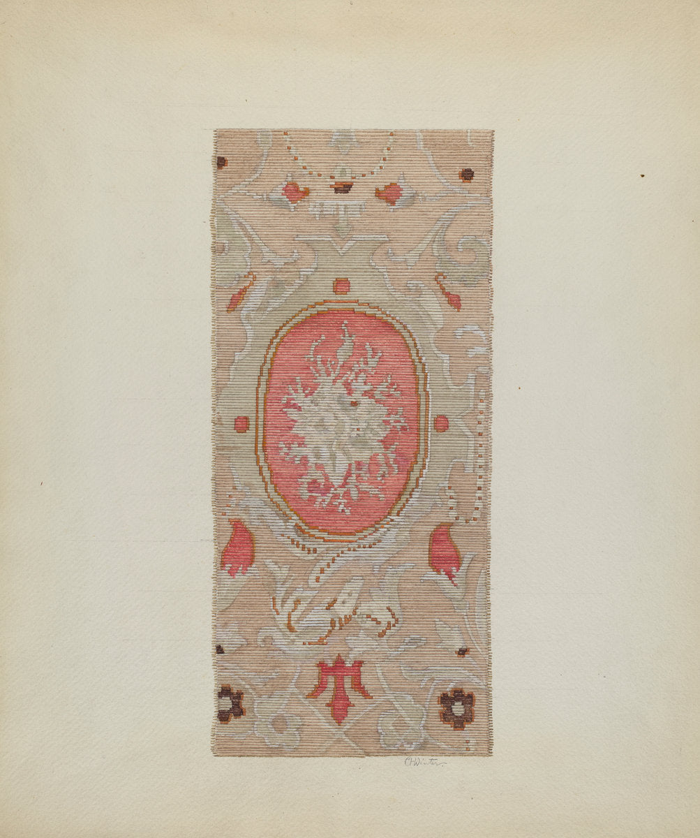 Brussels Carpet by Charlotte Winter (American, active c. 1935), 16X12"(A3)Poster Print