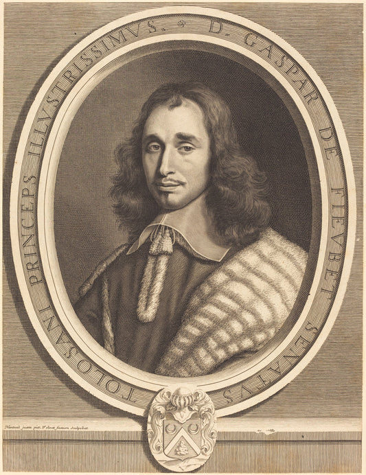 Gaspard de Fieubet by Robert Nanteuil (French, 1623 - 1678), 16X12"(A3)Poster Print