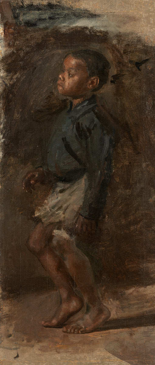 Study for "Negro Boy Dancing": The Boy by Thomas Eakins (American, 1844 - 1916), 16X12"(A3)Poster Print